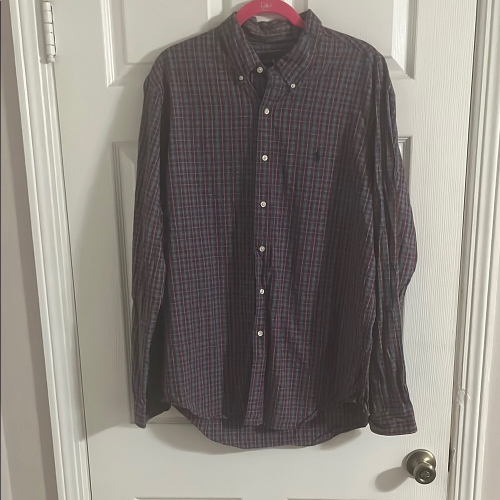 Men's Plaid Button-Down Shirt